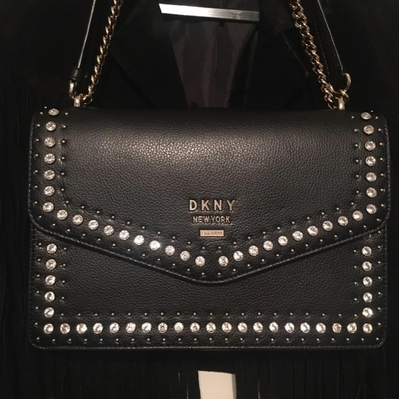Leather Studded Limited Edition DKNY Bag - Picture 2 of 3